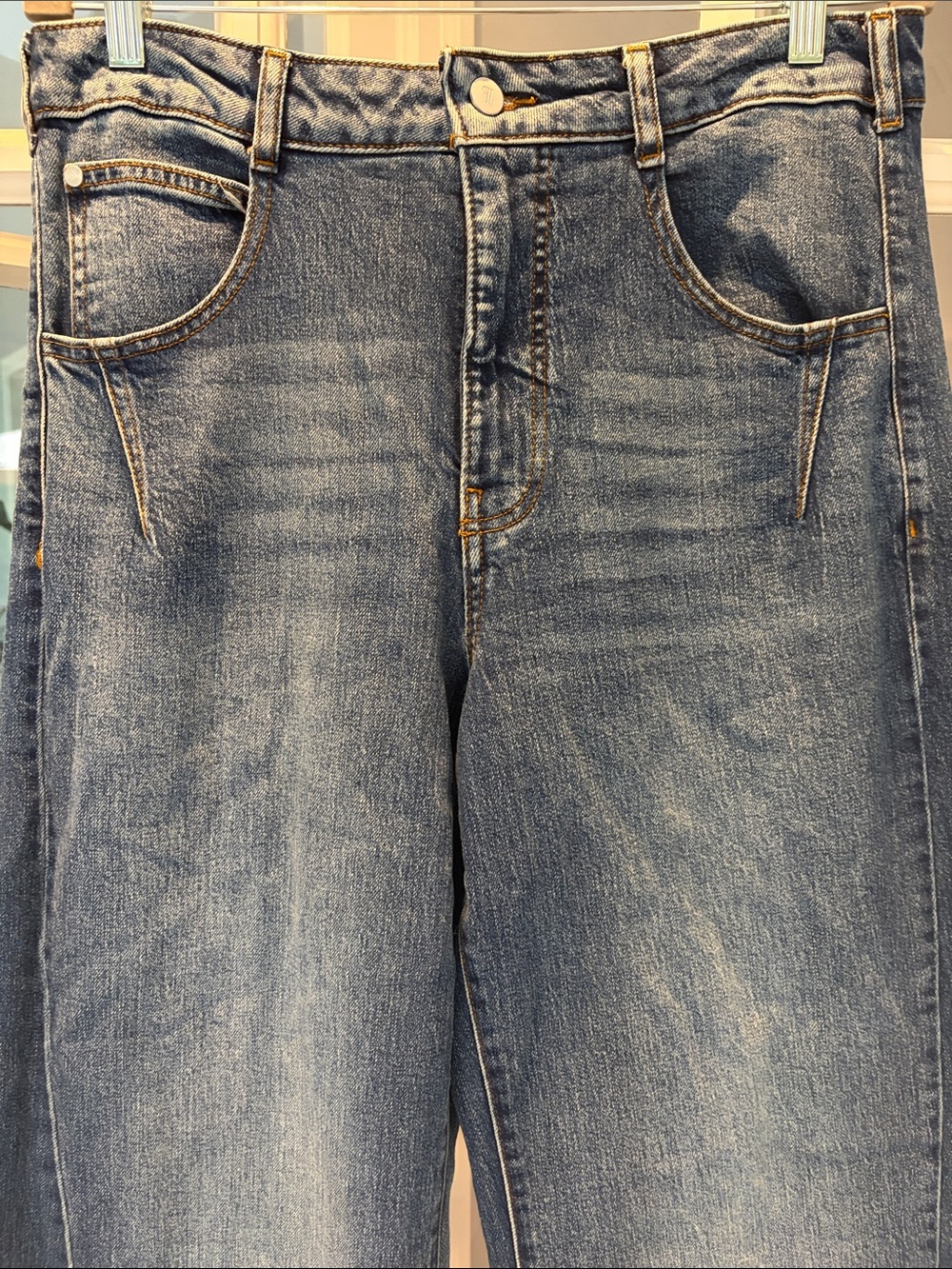 Pilcro Darien Wide Leg Panel Jeans - Sz 31 - Picture 4 of 5